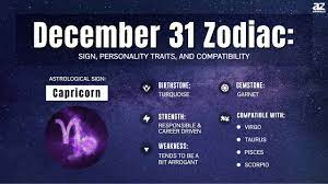 december 31 zodiac sign